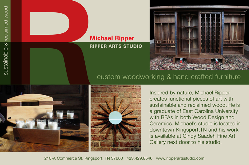 Ripper Arts Studio :: 210-A Commerce St, Kingsport, TN 37660 :: 423-429-8546
